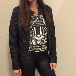 Ci Sono by Cavalini Vegan Leather Jacket